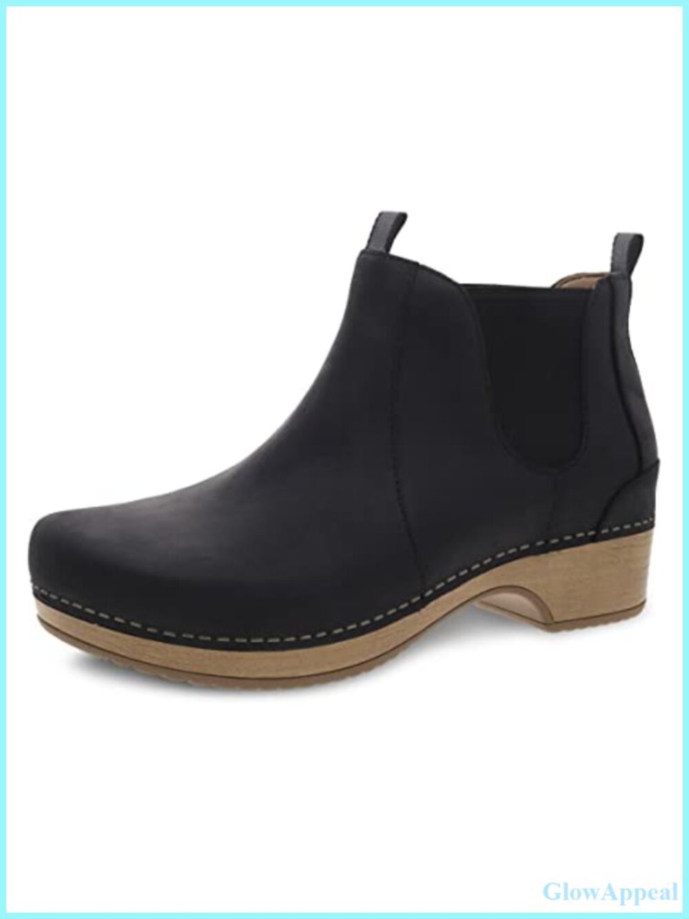 Womens Leather Ankle Bootie Platform Memory Foam Comfort Shoe